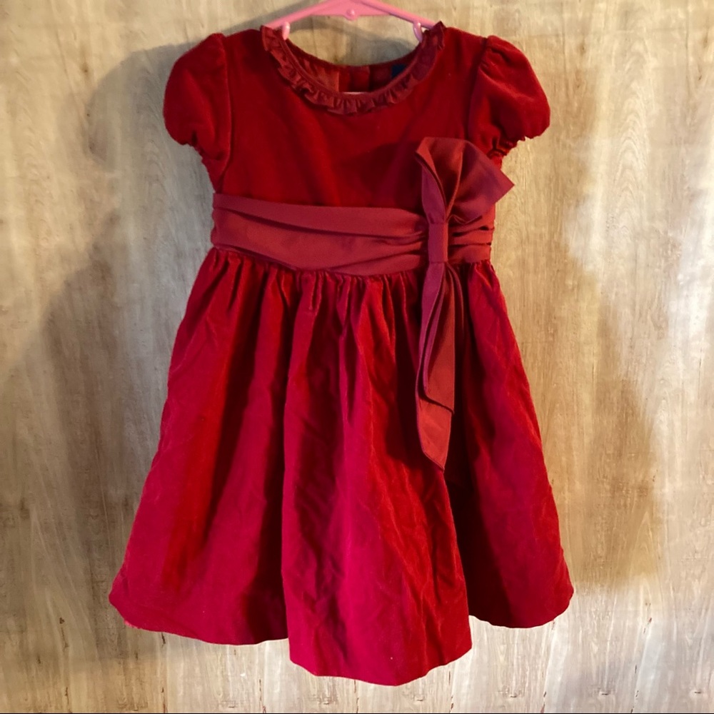 Red Baby Corduroy Dress. Ralph Lauren. 24 months